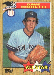 1987 Topps Baseball Cards      616     Dave Righetti AS